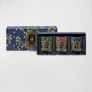 NWOT Diptyque- 3 Piece Holiday Candle Gift Set - Limited Edition
